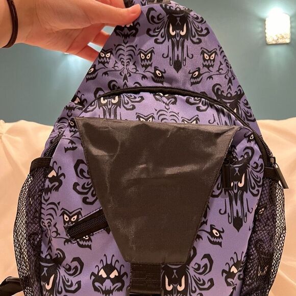 Haunted Mansion Wallpaper Chest Sling Bag Travel Shoulder Daypack Unisex NWT - Picture 5 of 6